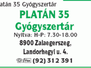 Platán 35 Gyógyszertár Bt.