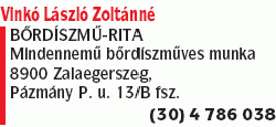   - Vinkó László Zoltánné