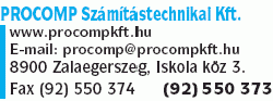   - Procomp Számítástechnikai Kft.