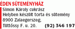   - Éden Süteményház