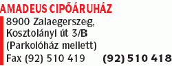   - Amadeus Cipőáruház Ruha Világ Ker. és Szolg. Kft.